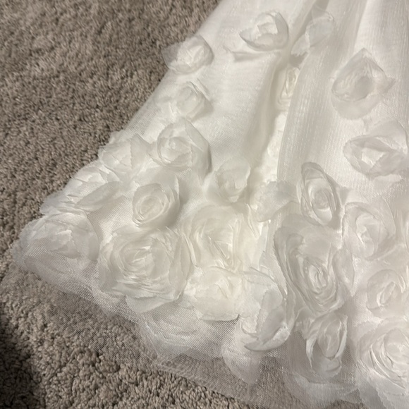 Toddler Girl Blueberi Boulevard Floral Applique Fit and Flare Dress - Picture 5 of 9